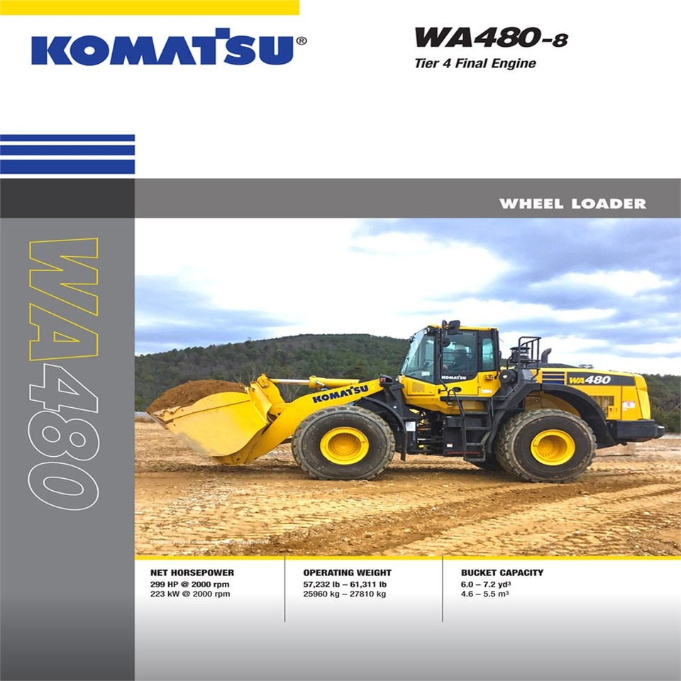 Cargadora de ruedas Komatsu WA480-8: foto 44