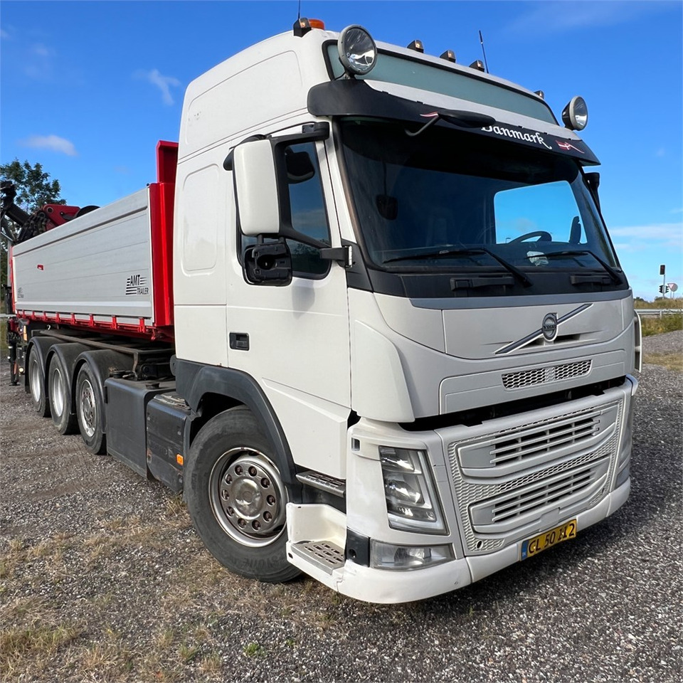 Camión caja abierta, Camión grúa Volvo FM 8x4 500: foto 14