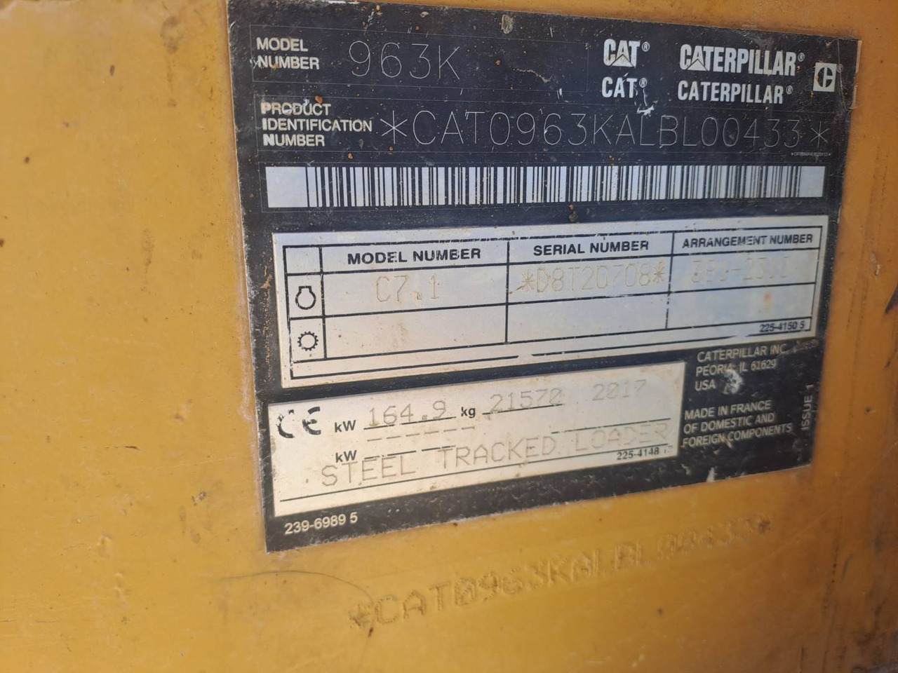 Cargadora de cadenas CAT 963K: foto 6