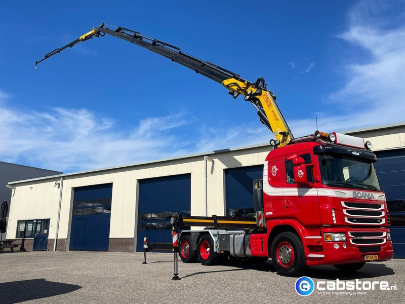 Scania G 400 A 6X2*4 HNA Euro 5 - Handgeschakeld - FASSI F455XP + JIP Autolaadkraan - Bouwjaar 2010 - Km 748.730 - Very good condition !! - Camión grúa: foto 1 Scania G 400 A 6X2*4 HNA Euro 5 - Handgeschakeld - FASSI F455XP + JIP Autolaadkraan - Bouwjaar 2010 - Km 748.730 - Very good condition !! - Camión grúa: foto 1