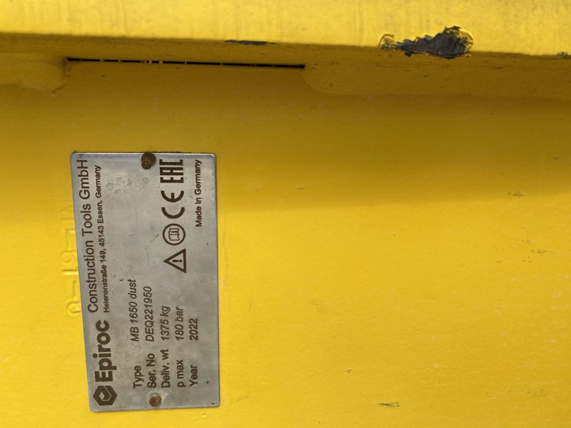 Epiroc MB1650D - Martillo hidráulico para Maquinaria de construcción: foto 2 Epiroc MB1650D - Martillo hidráulico para Maquinaria de construcción: foto 2