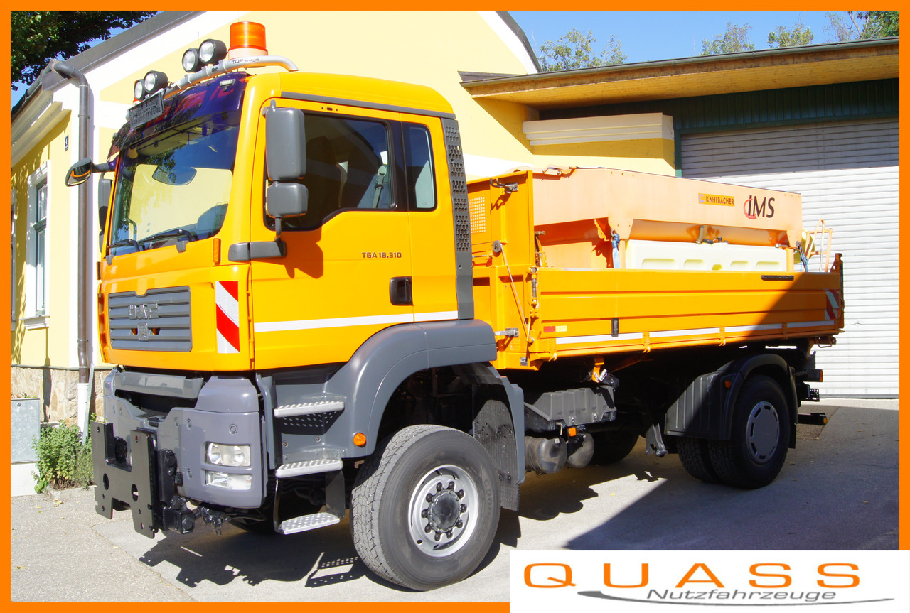 MAN TGA 18.310 BL 4x4/MEILLER/Salzstreuer/Winterdienst - Camión volquete: foto 1 MAN TGA 18.310 BL 4x4/MEILLER/Salzstreuer/Winterdienst - Camión volquete: foto 1