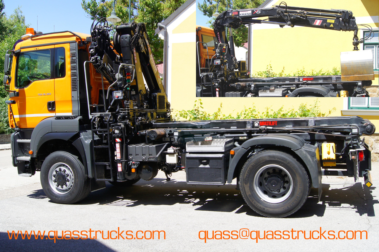 MAN TGA 18.360 BL 4x4/Euro 4/TÜV/HIAB 111/MULTILIFT/Winterdienst - Camión multibasculante, Camión grúa: foto 3 MAN TGA 18.360 BL 4x4/Euro 4/TÜV/HIAB 111/MULTILIFT/Winterdienst - Camión multibasculante, Camión grúa: foto 3