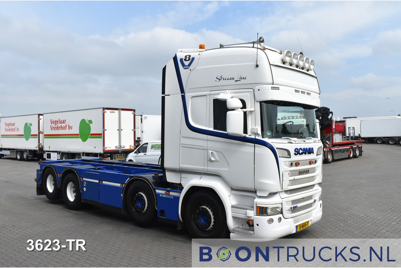 Scania R520 8x2 V8 | EURO6 * 20ft * RETARDER * NL TRUCK * APK 08-2025 * TOP CONDITION - Camión portacontenedore/ Intercambiable: foto 4 Scania R520 8x2 V8 | EURO6 * 20ft * RETARDER * NL TRUCK * APK 08-2025 * TOP CONDITION - Camión portacontenedore/ Intercambiable: foto 4