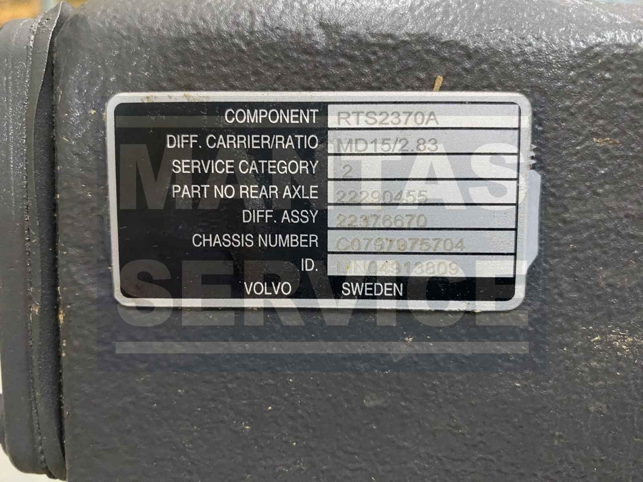 VOLVO DIFFERENTIAL CARRIER 22376670 - Diferencial para Camión: foto 3 VOLVO DIFFERENTIAL CARRIER 22376670 - Diferencial para Camión: foto 3