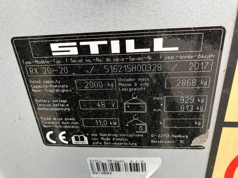 Carretilla elevadora eléctrica Still R20-20: foto 11