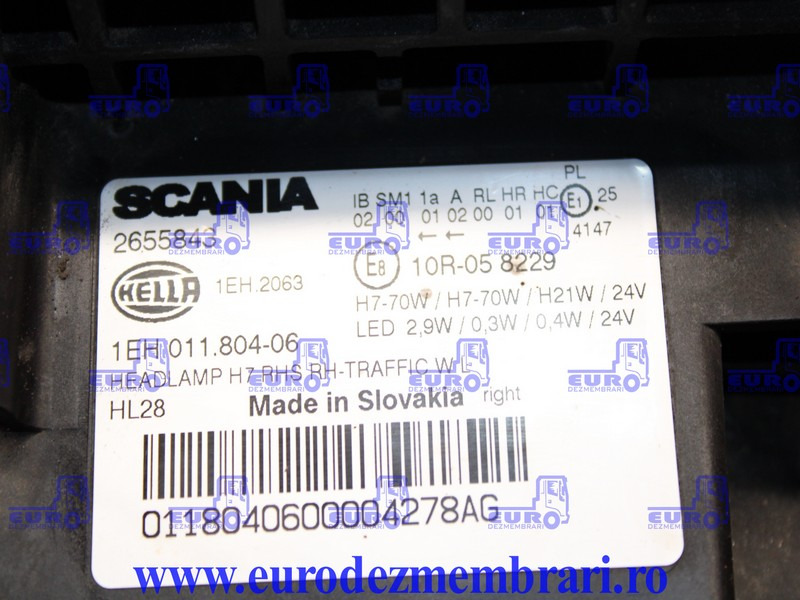 FAR DREAPTA SCANIA NGS 2655843, 2379894 - Faro delantero para Camión: foto 3 FAR DREAPTA SCANIA NGS 2655843, 2379894 - Faro delantero para Camión: foto 3