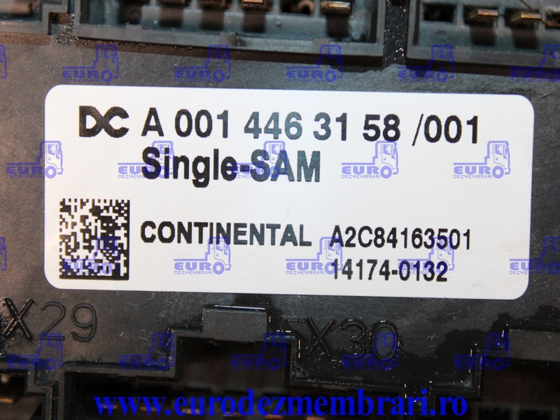 TABLOU SIGURANTE SINGLE SAM MERCEDES ACTROS MP4 A0014463158, A0014463658, A0014466158, A0014467658 - Fusible para Camión: foto 3 TABLOU SIGURANTE SINGLE SAM MERCEDES ACTROS MP4 A0014463158, A0014463658, A0014466158, A0014467658 - Fusible para Camión: foto 3