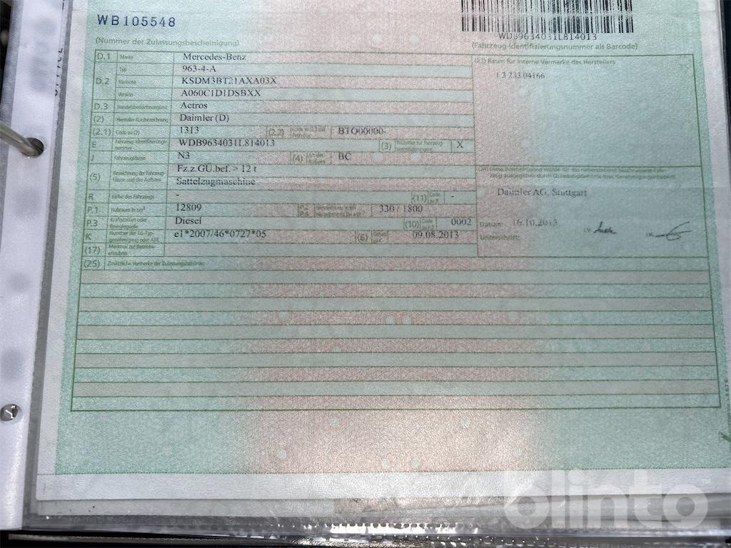 Mercedes-Benz Actros (2013) - Cabeza tractora: foto 5 Mercedes-Benz Actros (2013) - Cabeza tractora: foto 5