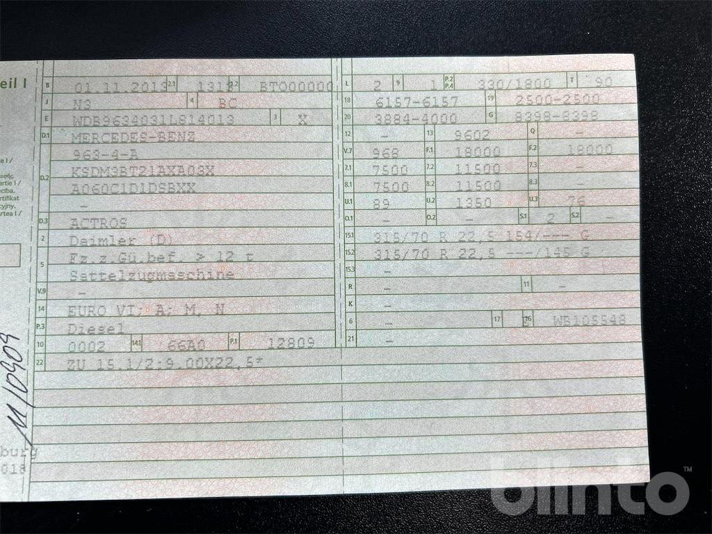 Mercedes-Benz Actros (2013) - Cabeza tractora: foto 4 Mercedes-Benz Actros (2013) - Cabeza tractora: foto 4