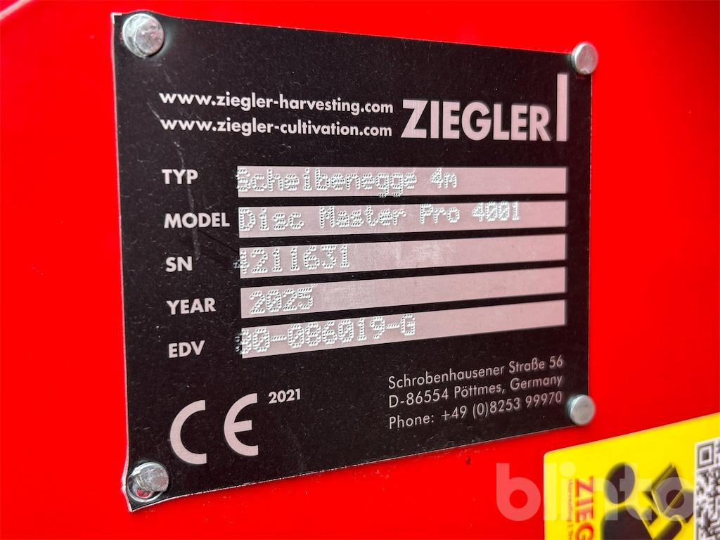 Ziegler Disc Master Pro 4001 - Rastras: foto 5 Ziegler Disc Master Pro 4001 - Rastras: foto 5