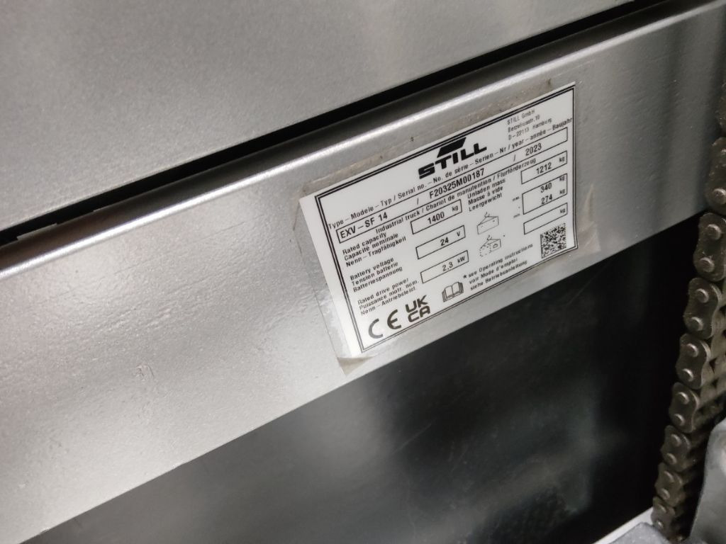 Still EXV-SF14/BATT.NEU - Apilador: foto 5 Still EXV-SF14/BATT.NEU - Apilador: foto 5