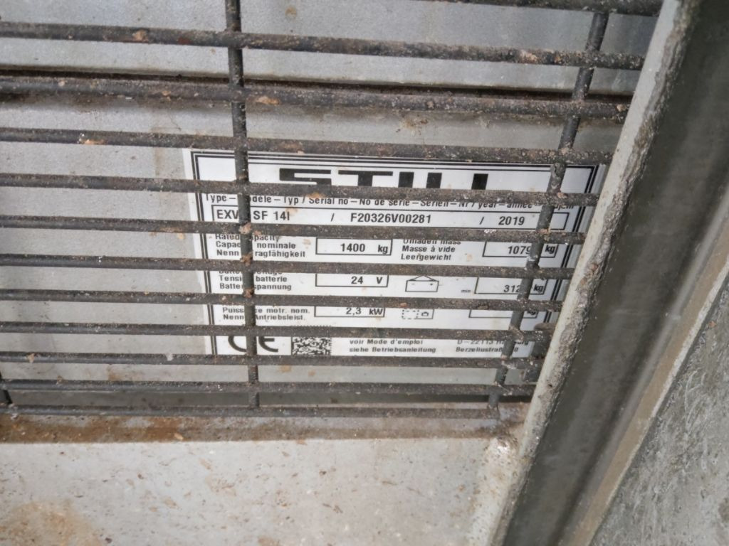 Still EXV-SF14I/LIION - Apilador: foto 5 Still EXV-SF14I/LIION - Apilador: foto 5