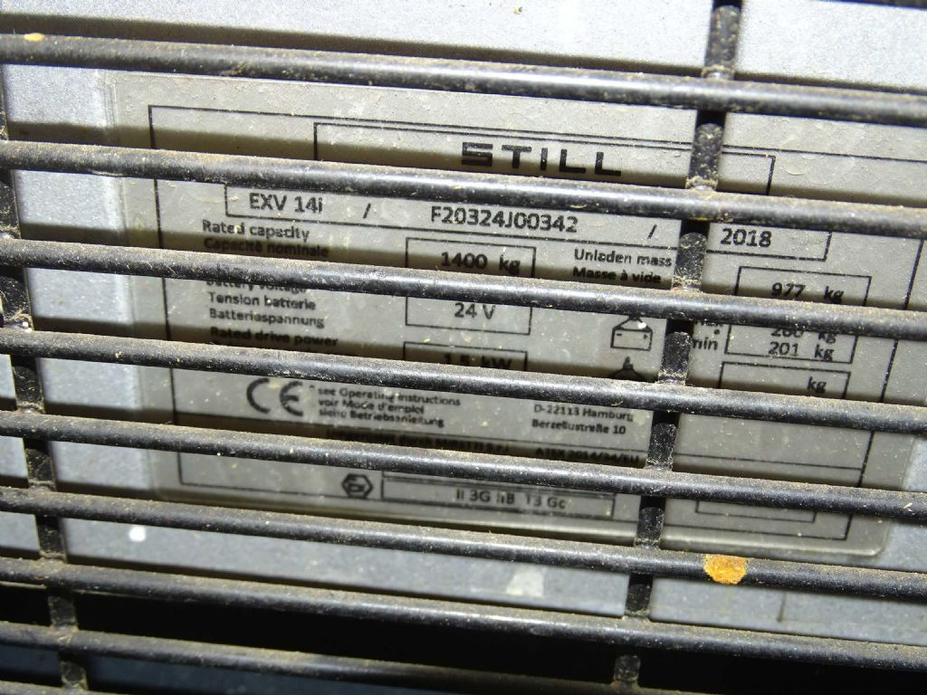 Still EXV14I/EX - Apilador: foto 5 Still EXV14I/EX - Apilador: foto 5