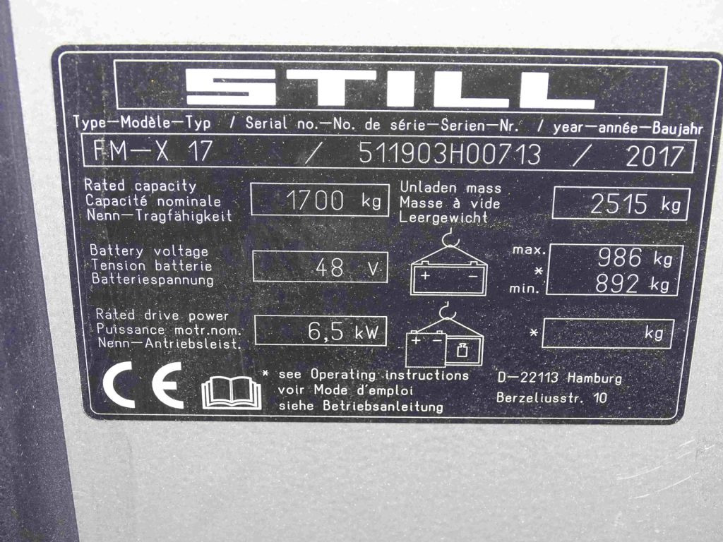 Still FM-X17 - Retráctil: foto 5 Still FM-X17 - Retráctil: foto 5