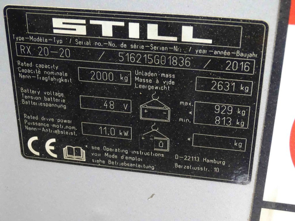 Still RX20-20 - Carretilla elevadora eléctrica: foto 5 Still RX20-20 - Carretilla elevadora eléctrica: foto 5