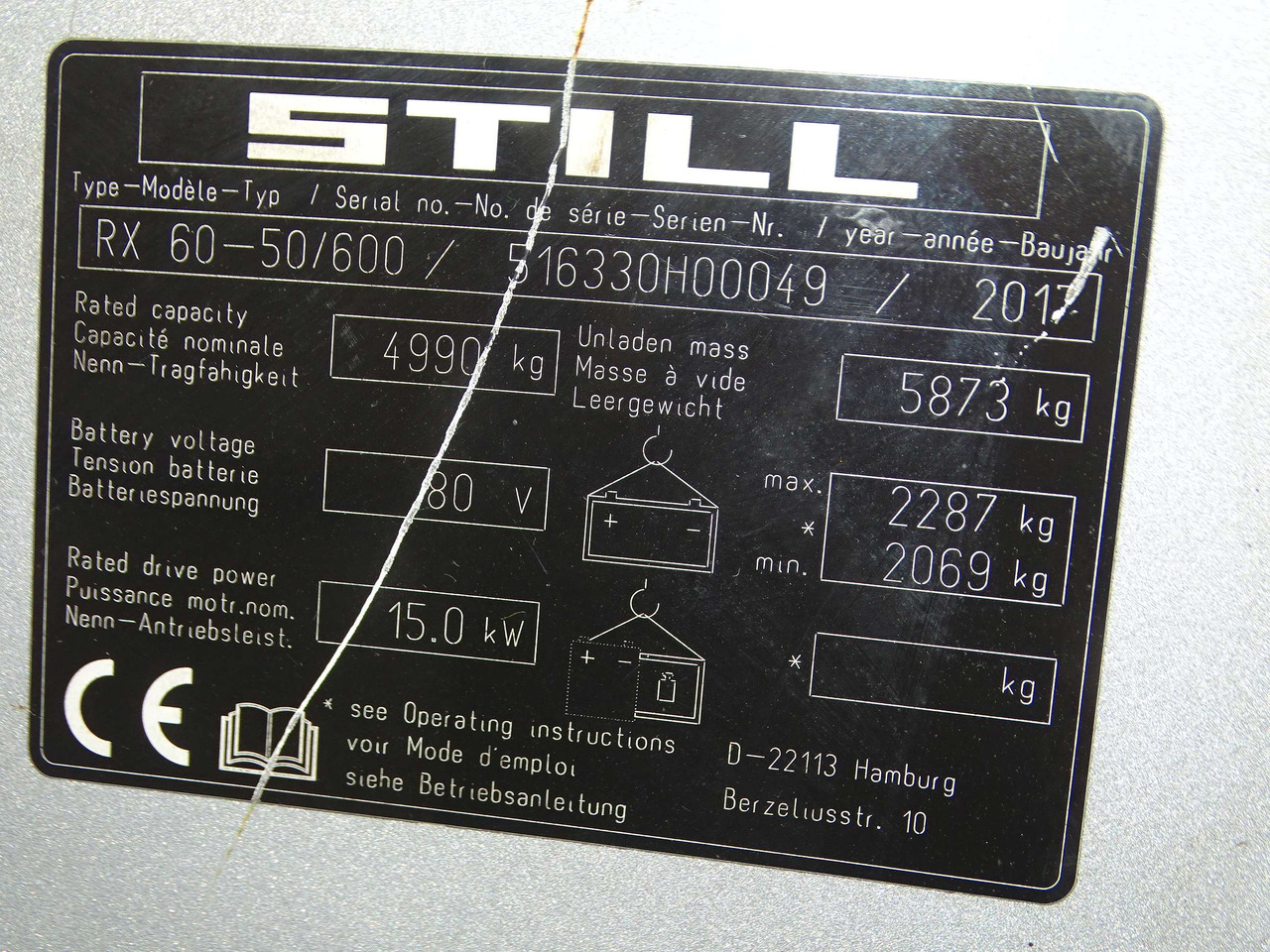 Still RX60-50/600 - Carretilla elevadora eléctrica: foto 5 Still RX60-50/600 - Carretilla elevadora eléctrica: foto 5