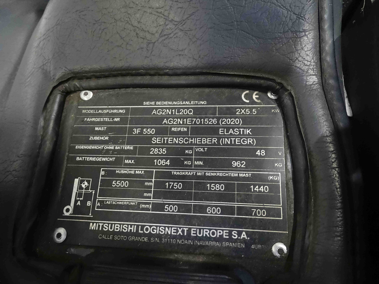 UniCarriers AG2N1L20Q - Carretilla elevadora eléctrica: foto 5 UniCarriers AG2N1L20Q - Carretilla elevadora eléctrica: foto 5