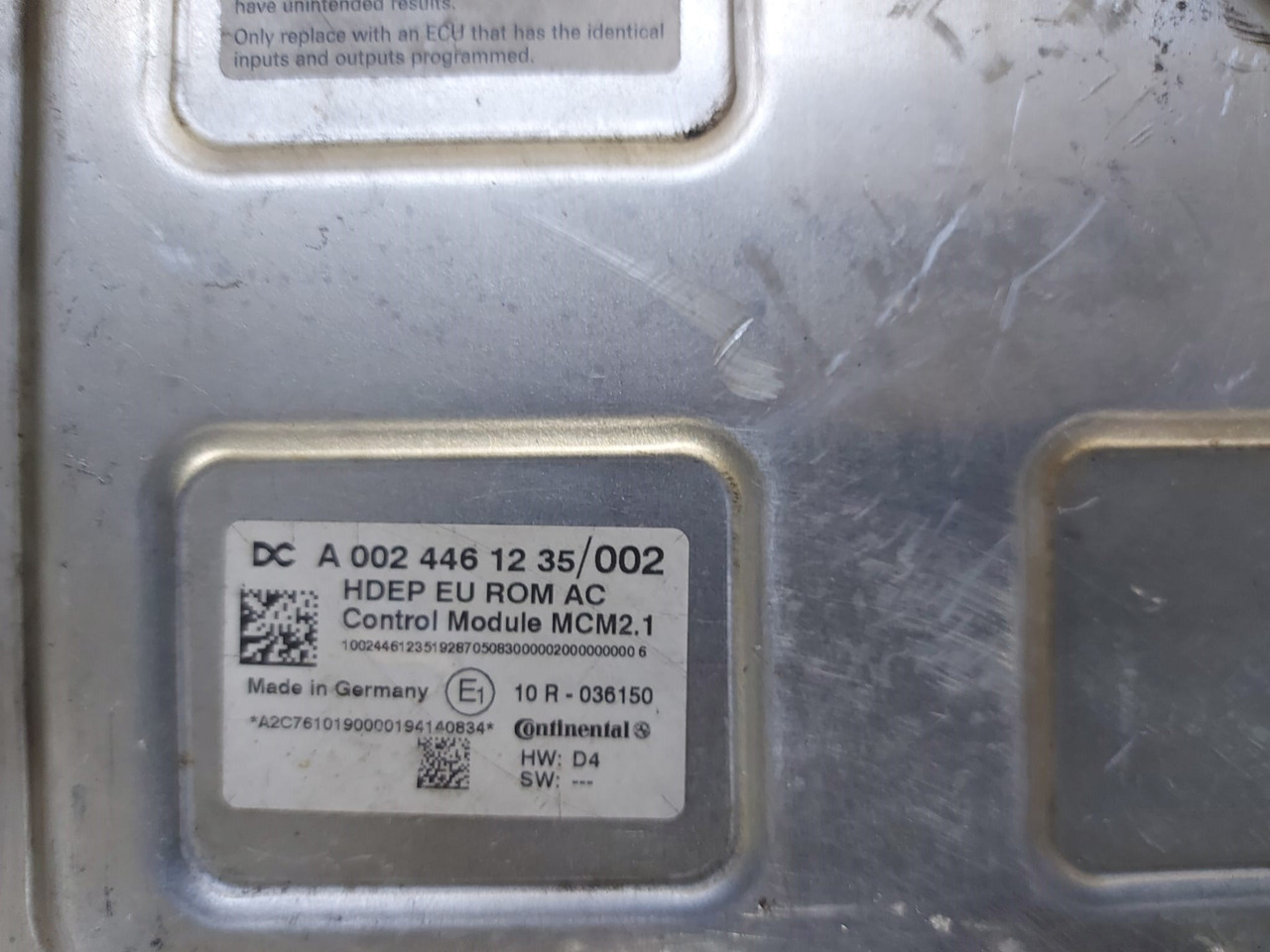 MCM2 MCM2.1 Mercedes Actros MP4 Atego Antos A0024461235 Reconditioned - Unidad de control para Camión: foto 5 MCM2 MCM2.1 Mercedes Actros MP4 Atego Antos A0024461235 Reconditioned - Unidad de control para Camión: foto 5