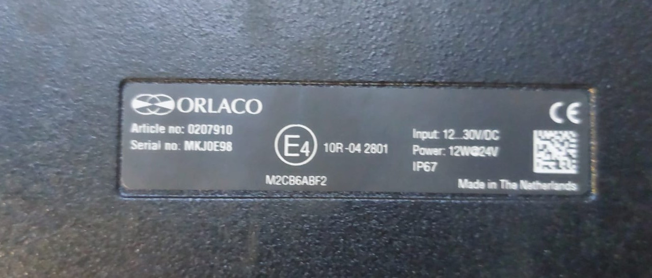 Orlaco Display 0207910 - Sistema eléctrico para Maquinaria de construcción: foto 4 Orlaco Display 0207910 - Sistema eléctrico para Maquinaria de construcción: foto 4