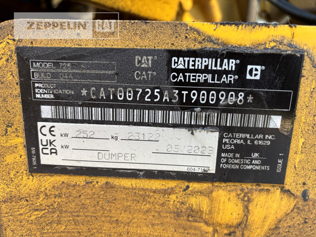 Cat 725-04A - Dúmper articulado: foto 2 Cat 725-04A - Dúmper articulado: foto 2