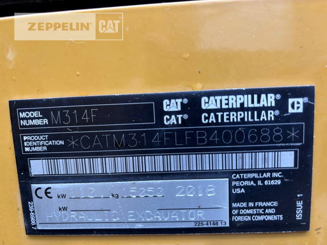 Cat M314F - Excavadora de ruedas: foto 2 Cat M314F - Excavadora de ruedas: foto 2