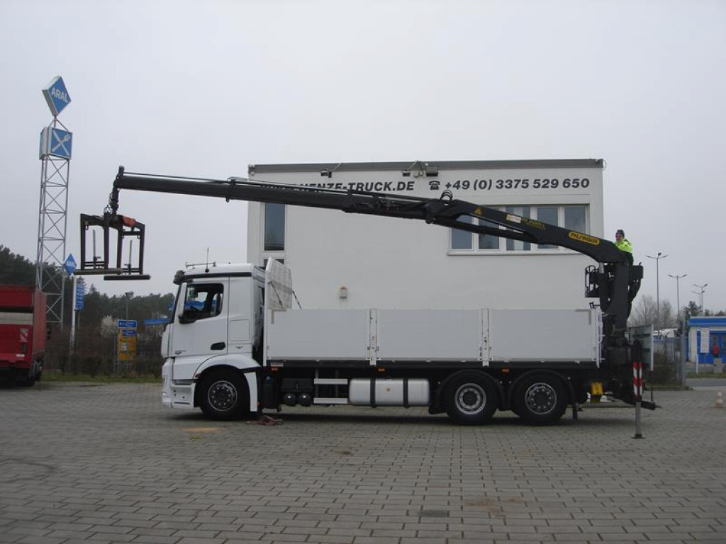 Camión caja abierta, Camión grúa MERCEDES-BENZ Mercedes-Benz Antos Pritsche Heckkran 2543 L/6x2: foto 7