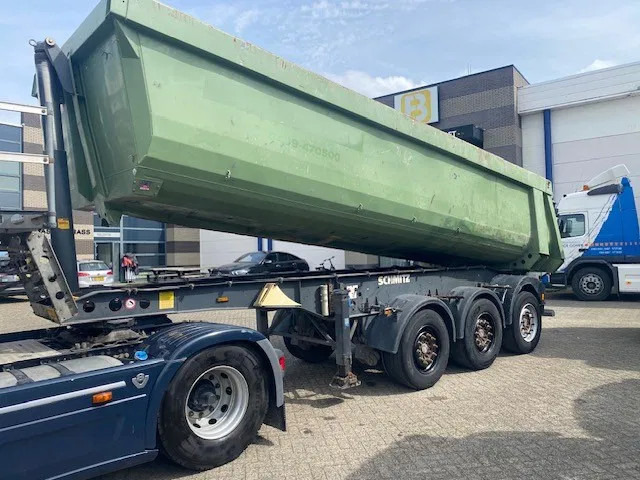 Schmitz Cargobull stalen kipper, 28 cub ,3 asser SKI 24 7.2 - Semirremolque volquete: foto 1 Schmitz Cargobull stalen kipper, 28 cub ,3 asser SKI 24 7.2 - Semirremolque volquete: foto 1